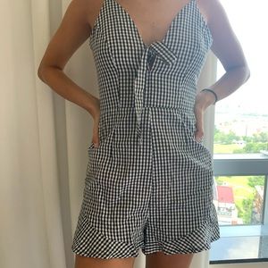LF BRAND NEW checkered romper
